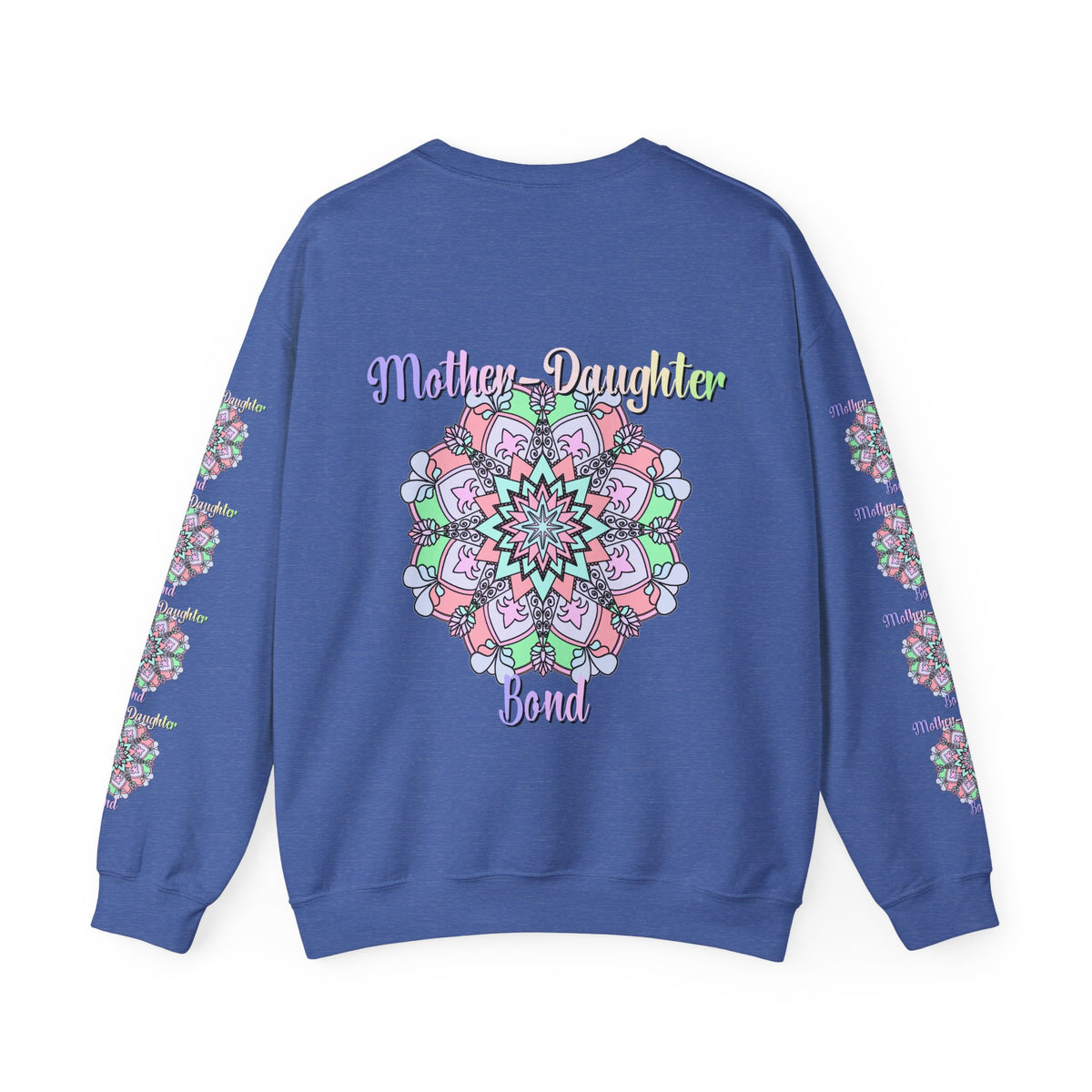 Felpa Girocollo Legame Madre-Figlia — Regalo di Famiglia Mandala Floreale