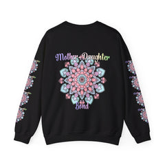 Cozy unisex crewneck sweatshirt featuring 'Mother-Daughter Bond' design, ideal birthday gift for Mom