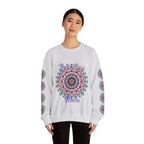 Felpa girocollo ispirata al mandala per mamme in tenui colori pastello