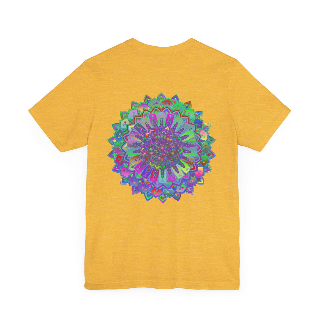 Vibrant Mandala Tee featuring intricate spiritual design for inner peace and harmony