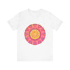 Vibrant Mandala T-Shirt featuring a colorful and symmetrical design inspired by traditional Indian art and culture, perfect for adding a pop of color to your wardrobe