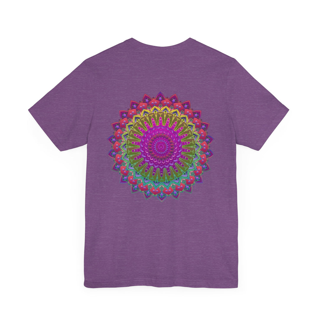 Vibrant Mandala Tee featuring spiritual symbols for peace and harmony