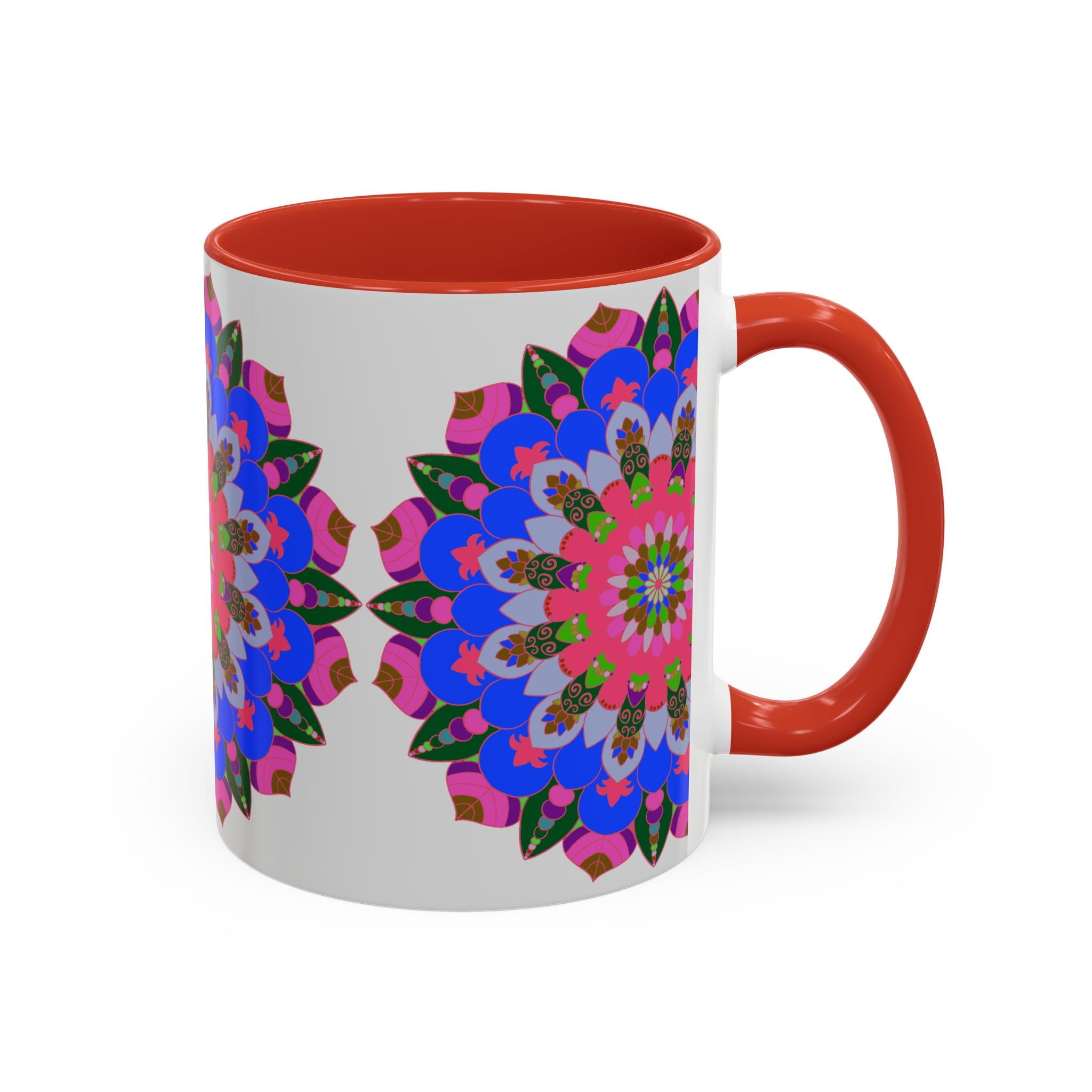 Colorful and intricate design mandala mug, perfect for enjoying your favorite hot beverages in style