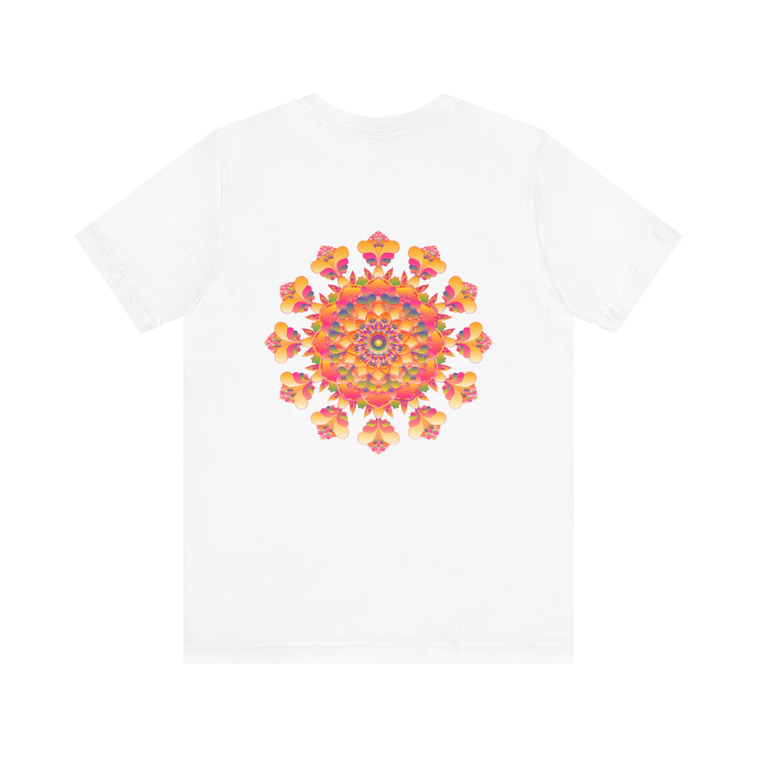 Vibrant Mandala Tee featuring a beautiful and intricate design representing spiritual peace and harmony, perfect for anyone seeking inner balance and tranquility