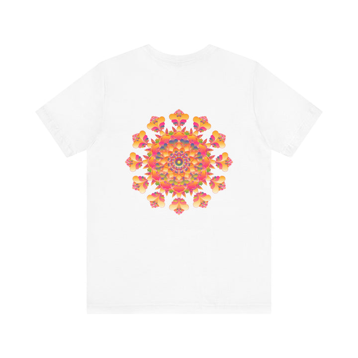 Vibrant Mandala Tee featuring a beautiful and intricate design representing spiritual peace and harmony, perfect for anyone seeking inner balance and tranquility