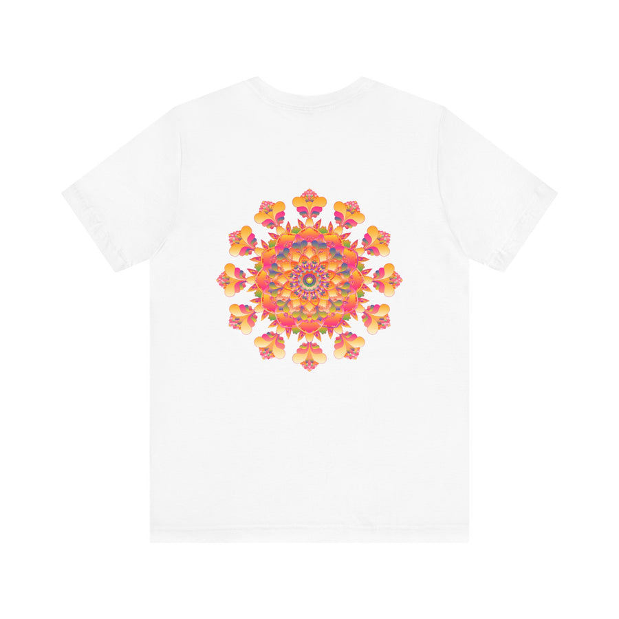 Vibrant Mandala Tee featuring a beautiful and intricate design representing spiritual peace and harmony, perfect for anyone seeking inner balance and tranquility