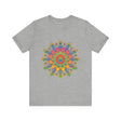 Vibrant Mandala Tee featuring an intricate and colorful design, perfect for adding a pop of art to your wardrobe