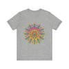 Vibrant Mandala Tee featuring an intricate and colorful design, perfect for adding a pop of art to your wardrobe