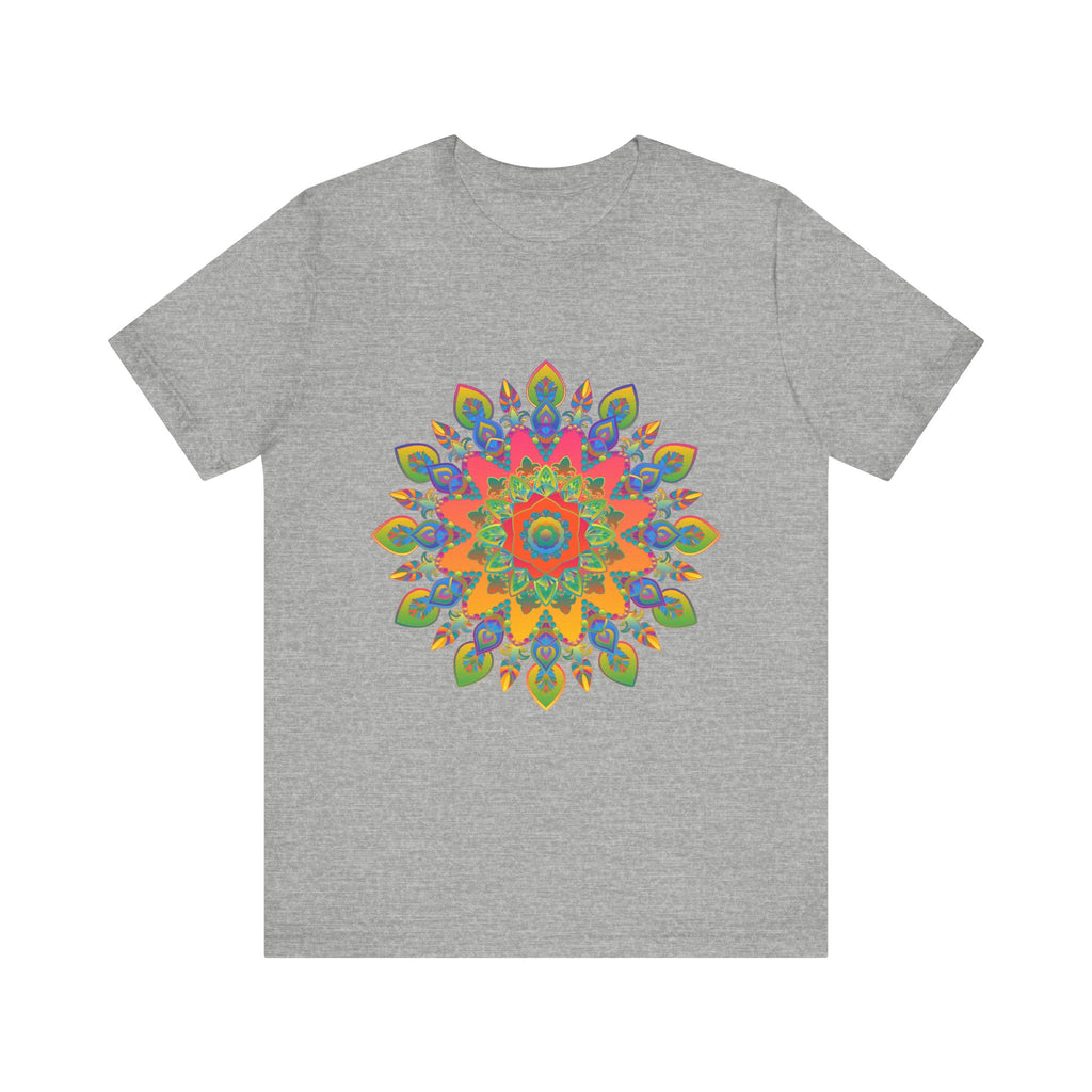 Vibrant Mandala Tee featuring an intricate and colorful design, perfect for adding a pop of art to your wardrobe