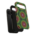 Artistic Mandala Phone Case with Bold Patterns and Modern Flair