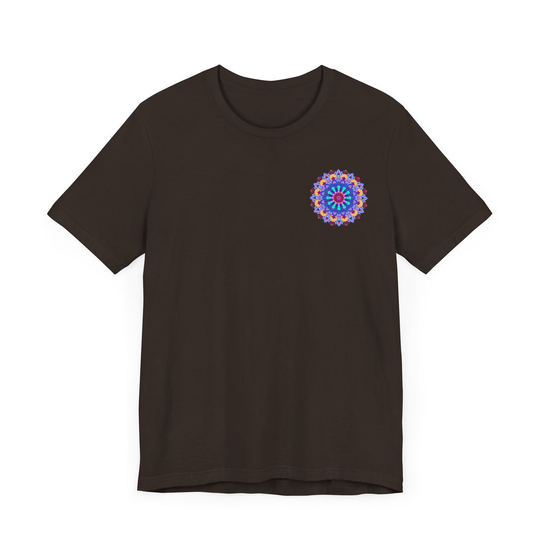  Detailed mandala artwork on Mandala Peace & Harmony T-Shirt for spiritual significance