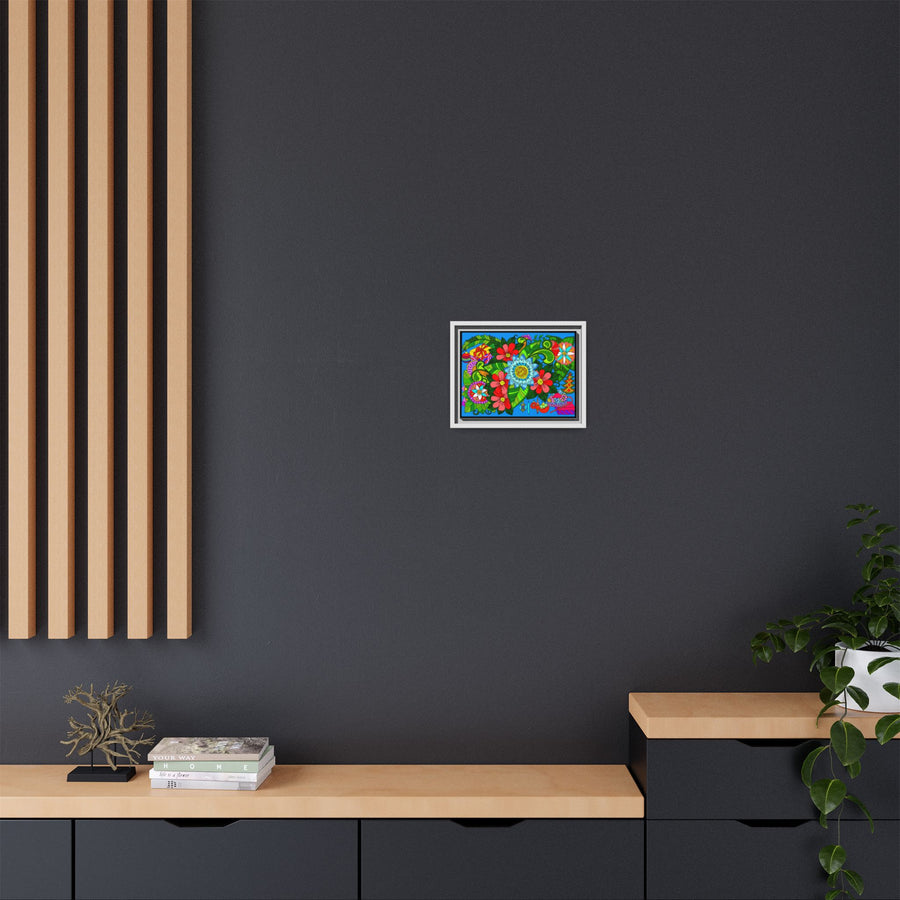 Poster orizzontale con disegno mandala fatto a mano - Flower Doodle