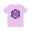 Vibrant Mandala Tee with intricate spiritual design promoting peace and harmony