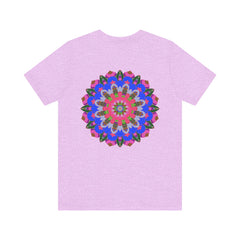 Vibrant Mandala Tee with intricate spiritual design promoting peace and harmony