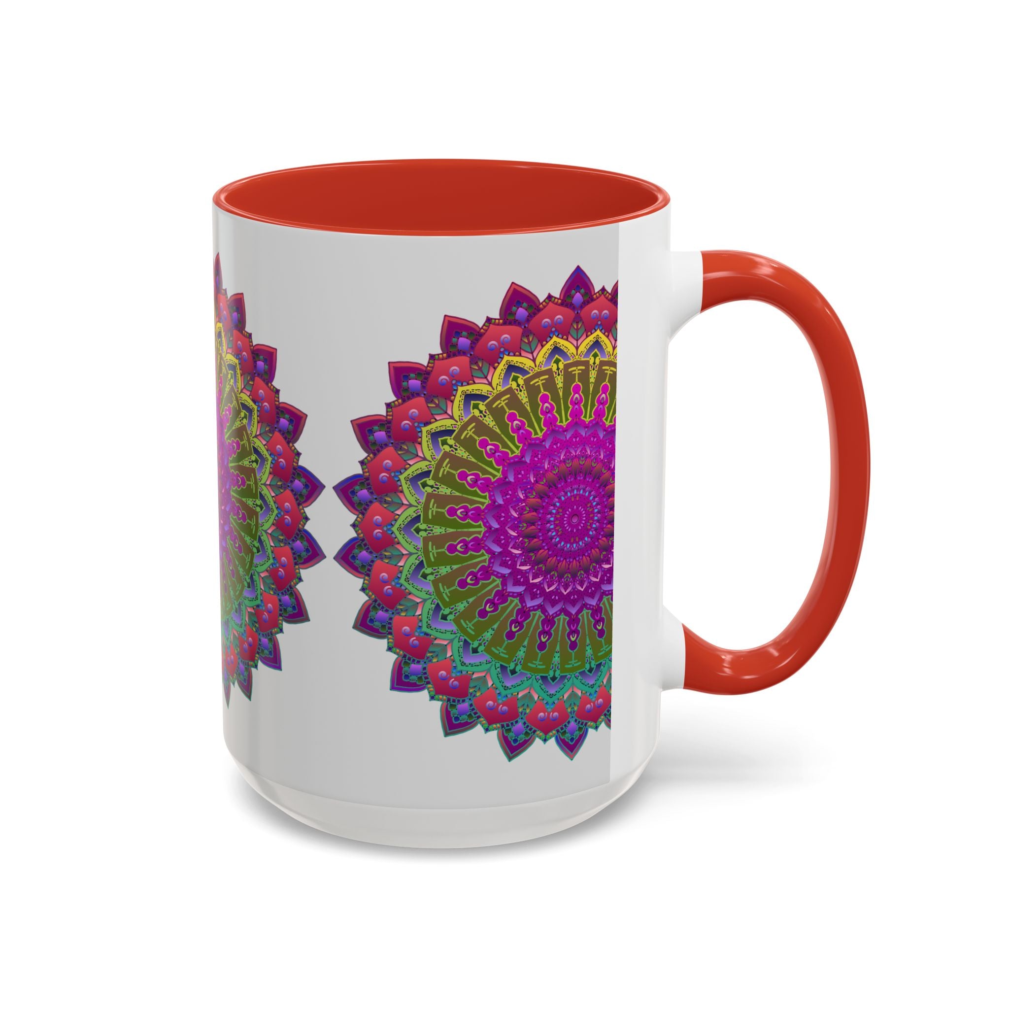 Intricately Designed Mandala Art Mug with Vibrant Colors and Unique Pattern