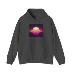 Felpa con cappuccio Retro Sunset Tree of Life