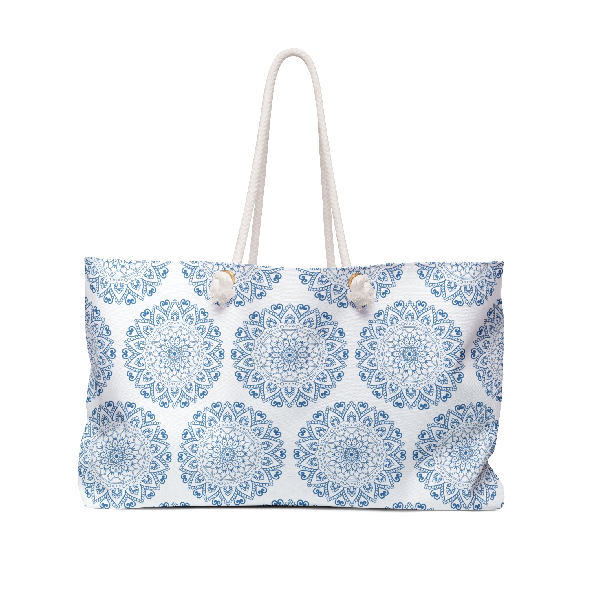 Mandala Print Weekender Bag - Stylish Travel Tote for Weekend Getaways