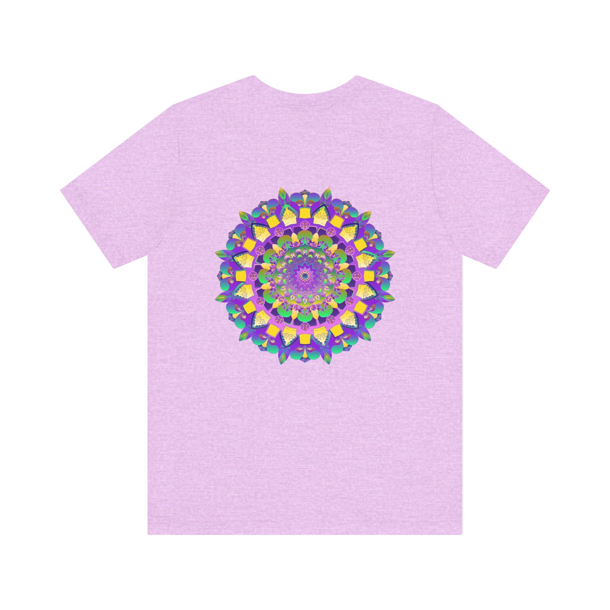 Vibrant Mandala Tee featuring intricate design, symbolizing spiritual peace, harmony, and balance in vivid colors and patterns