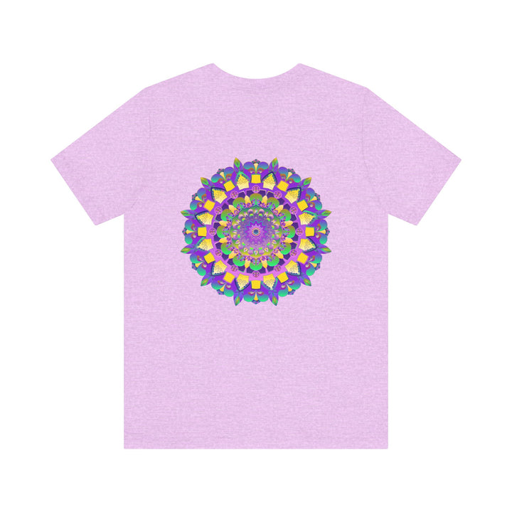 Vibrant Mandala Tee featuring intricate design, symbolizing spiritual peace, harmony, and balance in vivid colors and patterns