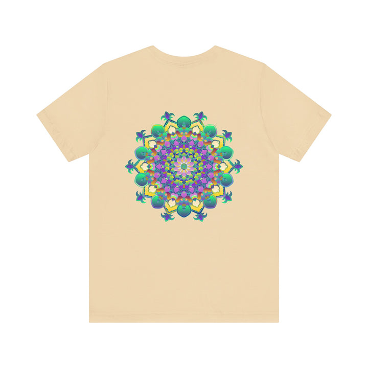 Vibrant Mandala Tee featuring intricate spiritual design promoting peace and harmony