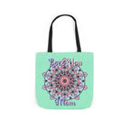 Mandala 'Love You Mom' Canvas Tote — Floral Mother's Day Gift Bag