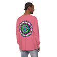 Vibrant Mandala Long Sleeve T-Shirt - Unisex, featuring intricate, colorful mandala design