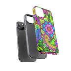 Floral Fantasy iPhone and Google Pixel Case in Bright Green Palette