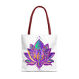 Beautiful and vibrant Mandala Lotus Tote Bag with intricate floral design