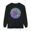 Colorful and intricate mandala design long sleeve t-shirt for vibrant style