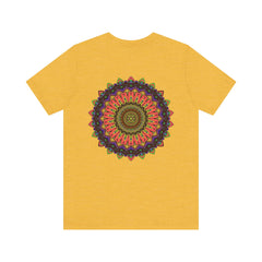 Vibrant mandala tee with spiritual symbolism for inner peace and tranquility