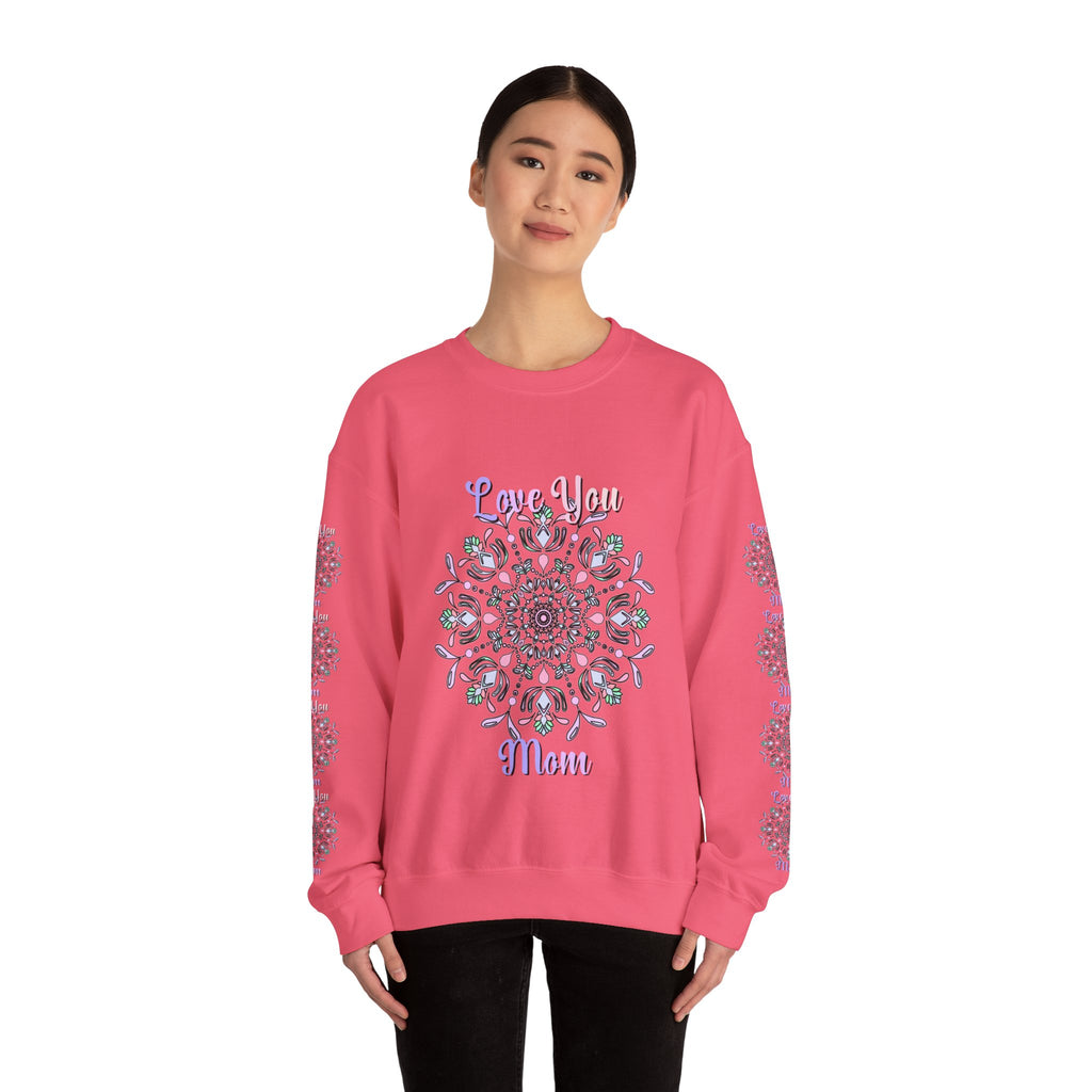 Felpa Mandala "Mamma Potente" in Morbide Tonalità Pastello