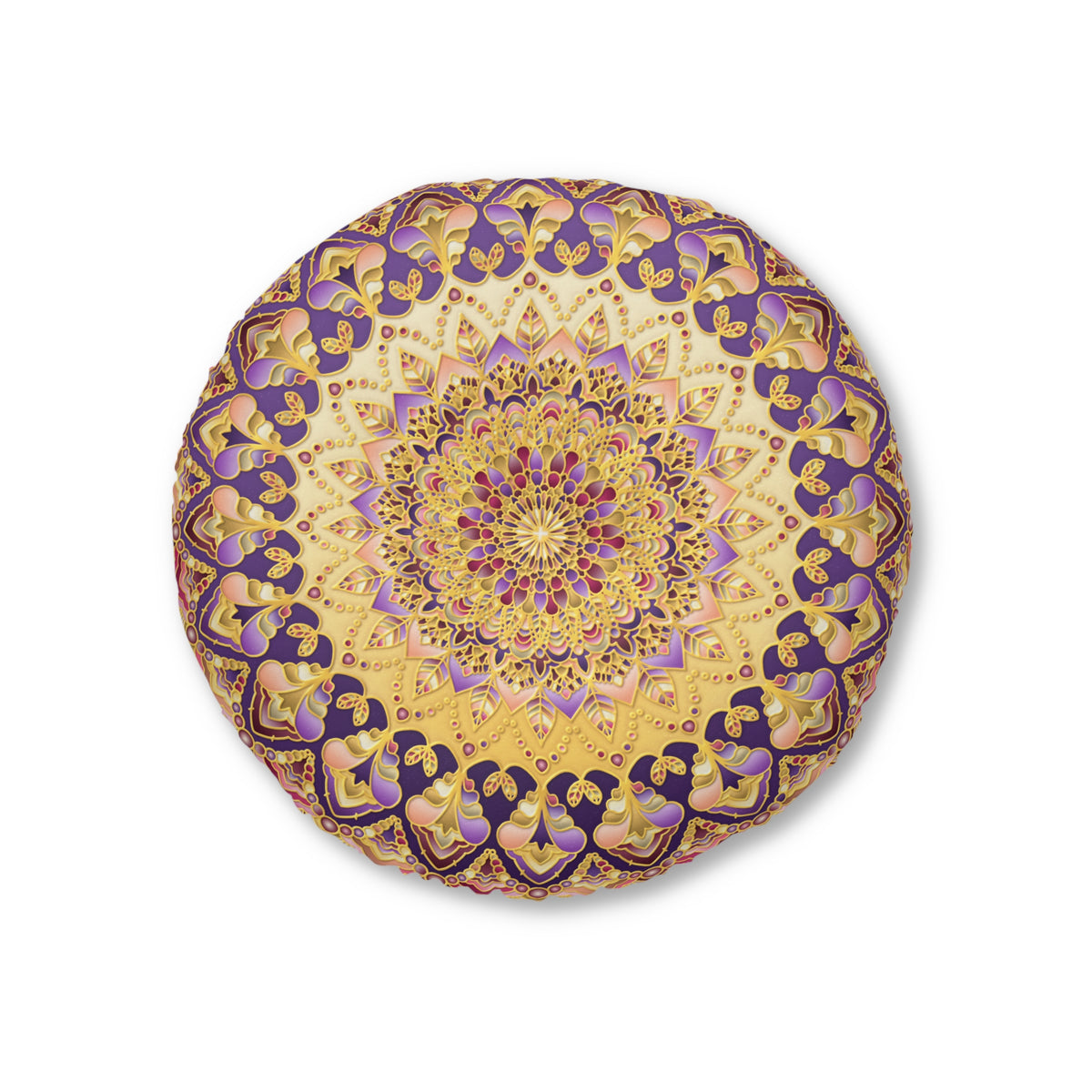 Radiant Mandala Tufted Floor Pillow