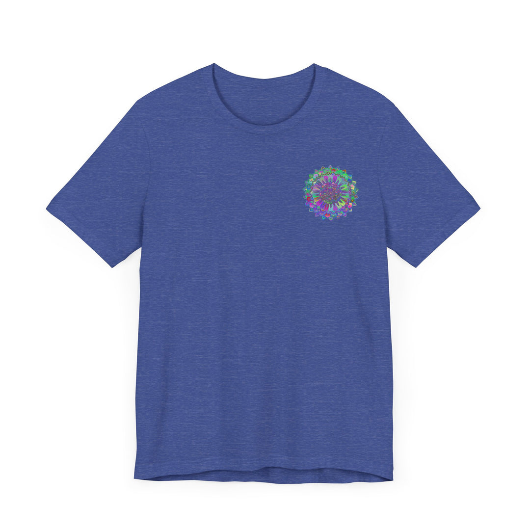 Beautiful Vibrant Mandala Tee depicting Spiritual Peace & Harmony, perfect for meditation and yoga practices