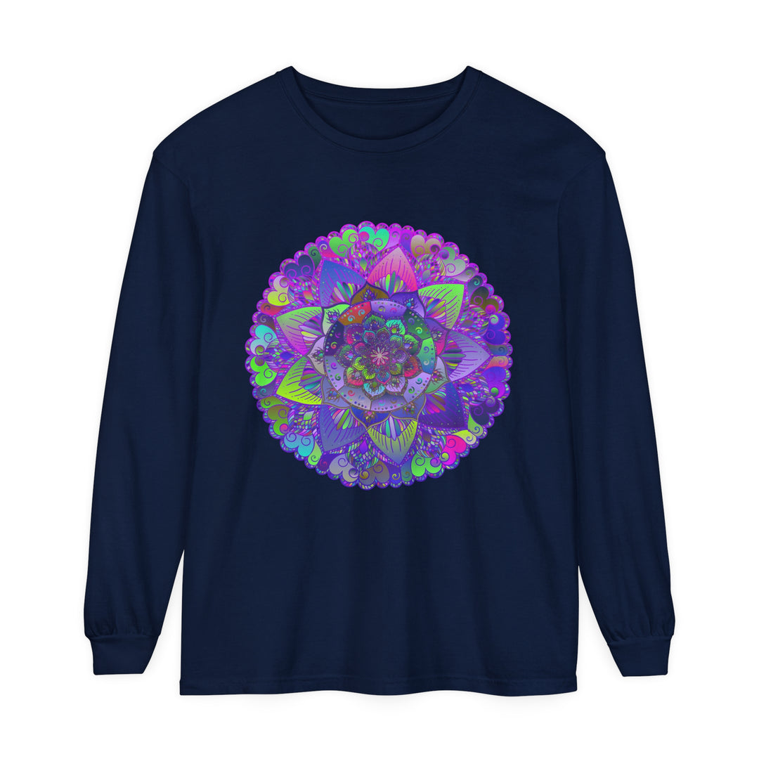 Intricate Mandala Long Sleeve T-Shirt - Psychedelic Art 5