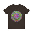 Vibrant Mandala Tee featuring colorful geometric art and intricate patterns