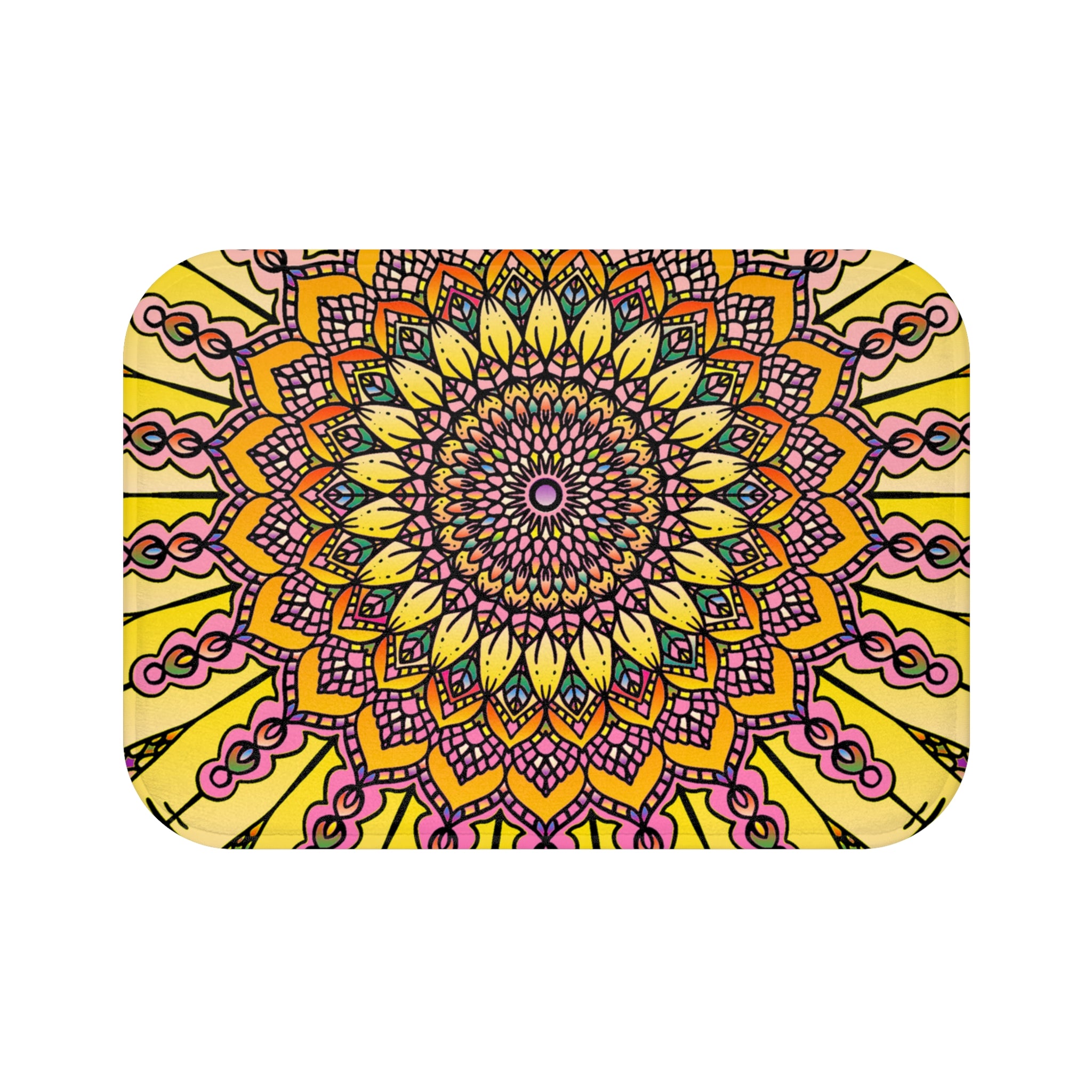 Solar Mandala Bath Mat