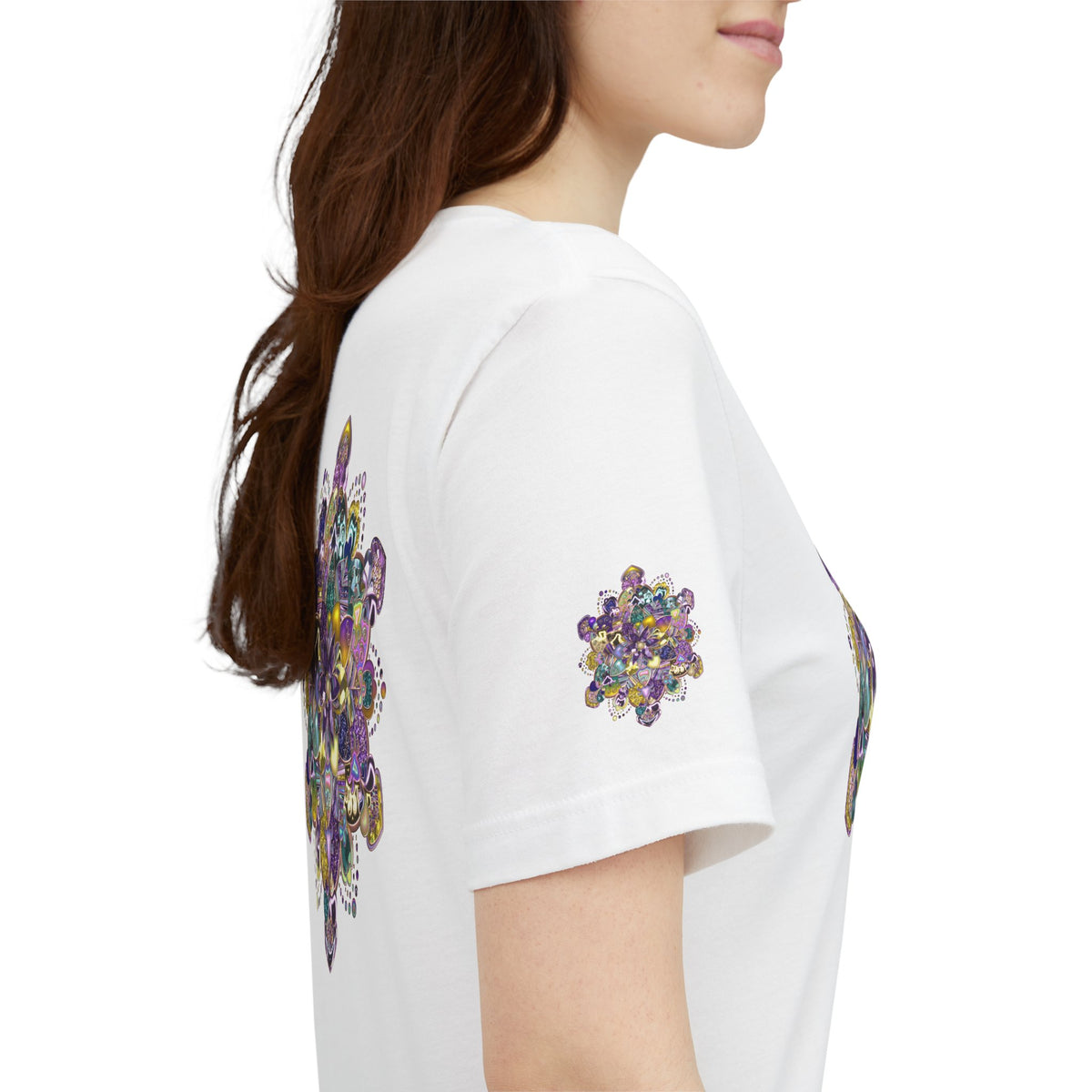 Unisex Floral Jewel Mandala T-Shirt