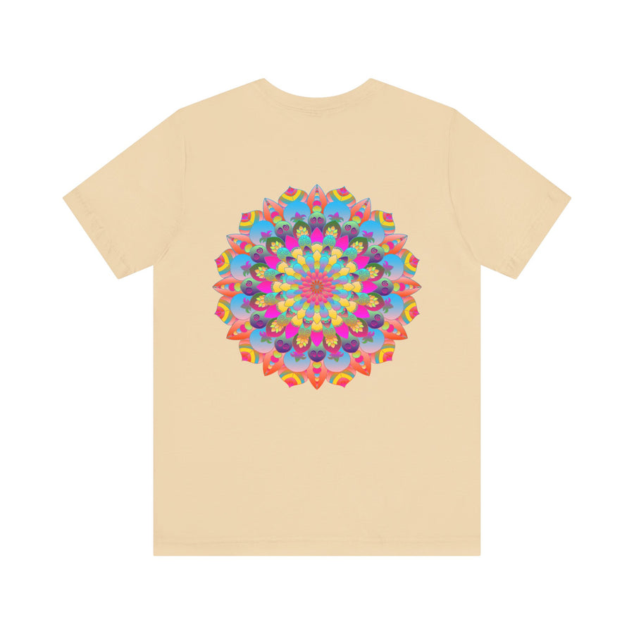 Stylish Mandala Tee with Lotus Flower Representing Harmony and Balance