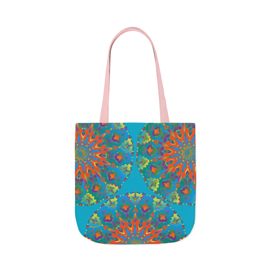 Canvas Tote Bag in Bright Tropical Colors for Summer Fun