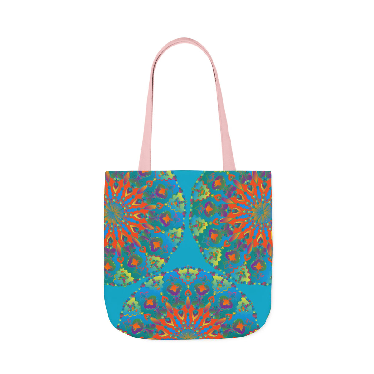 Canvas Tote Bag in Bright Tropical Colors for Summer Fun