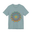 Colorful Vibrant Mandala Tee with intricate and detailed design for a stylish look