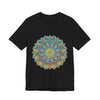 Vibrant Mandala Tee with Intricate Design featuring colorful and detailed geometric patterns on soft and comfortable fabric