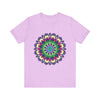 Vibrant Mandala Tee showcasing a colorful and intricate design perfect for adding a pop of color to any outfit