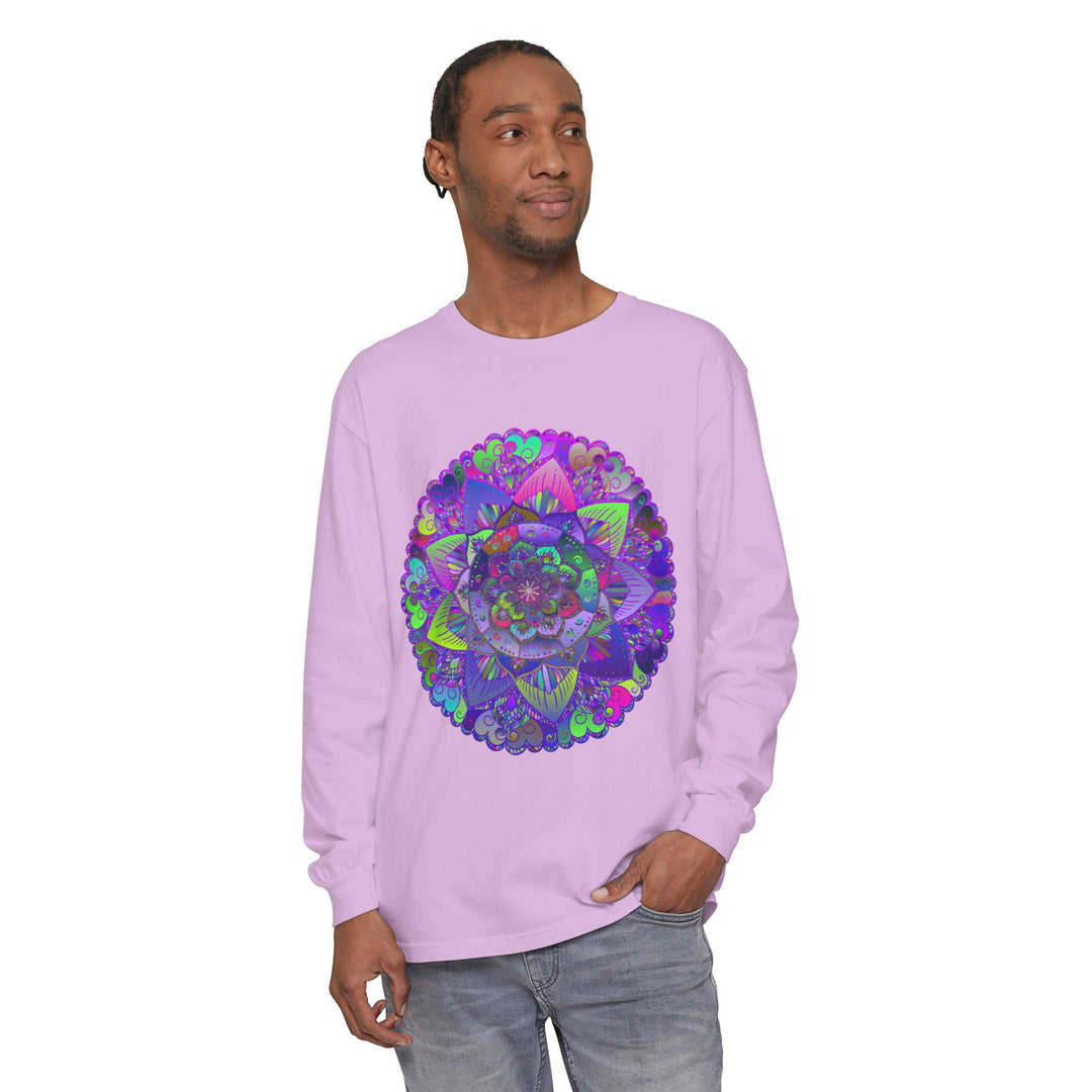 Intricate Mandala Long Sleeve T-Shirt - Psychedelic Art 43