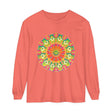 Intricate Mandala Long Sleeve T-Shirt featuring vibrant and detailed art design