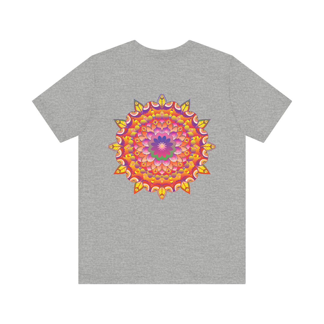 Vibrant Mandala T-Shirt featuring intricate spiritual design for peace and harmony