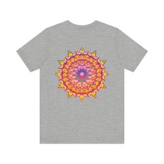 Vibrant Mandala T-Shirt featuring intricate spiritual design for peace and harmony