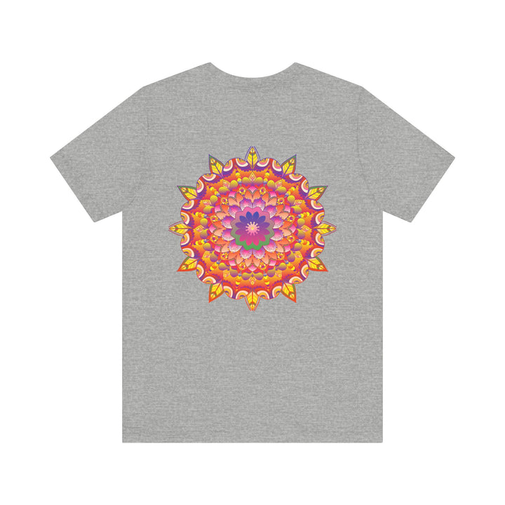 Vibrant Mandala T-Shirt featuring intricate spiritual design for peace and harmony