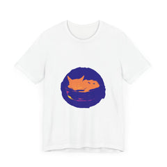 Black Cat Mystery Sleep T-Shirt featuring a unique and eye-catching design