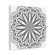 Handmade Mandala Art - Black & White Wall Art - Matte Canvas, Stretched, 125 alt text 20